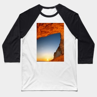 Sunset at Erimitis beach - Paxos island Baseball T-Shirt